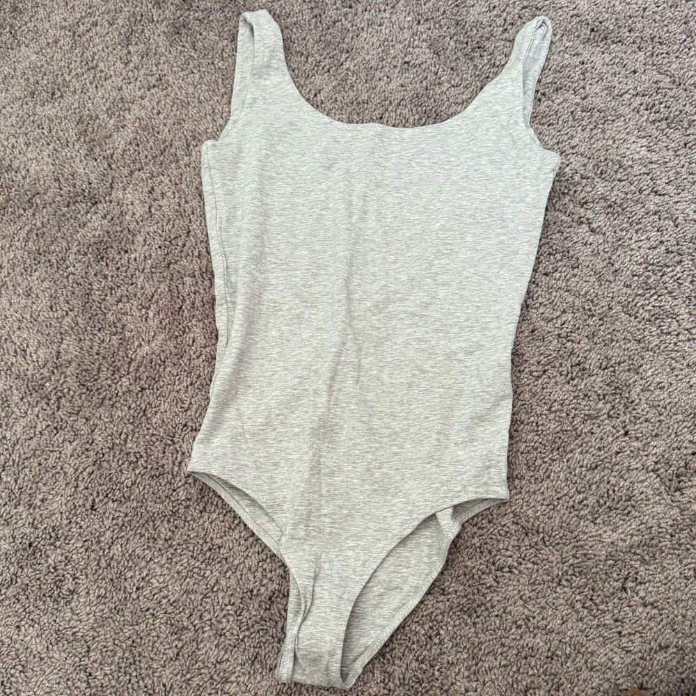 Everlane Gray bodysuit